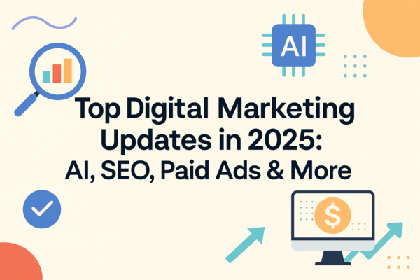 Featured image for an article that summarizes top digital marketing trends 2025 has to offer